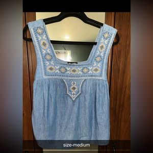 Jean tank top